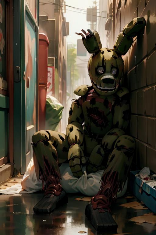 13550-934106393-_lora_springtrap-10_1_ springtrap, drak night, alley way, character focus, brick wall, posters on wall, trash bags, dumpster, si.png